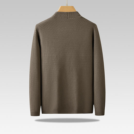 【新款DPF】大依优型大码男装休闲开衫毛衣针织衫夹克外套舒适加肥加大男士上衣 商品图1