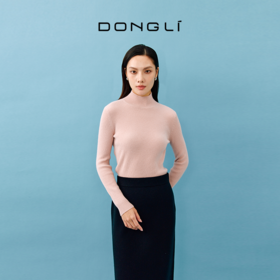 东黎 • 山羊绒女士秋冬基础款半高领套衫 20S31