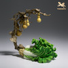 铜师傅《福禄百财》桌面电视柜铜葫芦白菜摆件 家居装饰工艺品 商品缩略图3