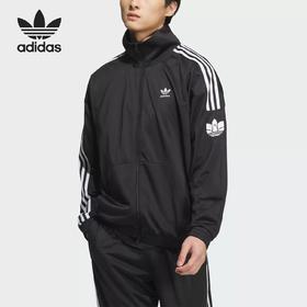 5折【自营】adidas/阿迪达斯  三叶草男女经典复古运动立领外套 JL8396