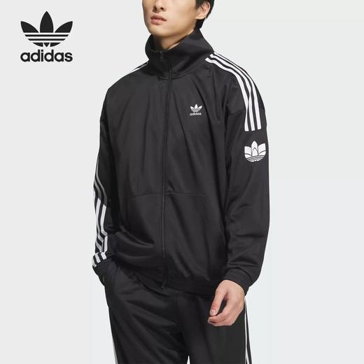 5折【自营】adidas/阿迪达斯  三叶草男女经典复古运动立领外套 JL8396 商品图0