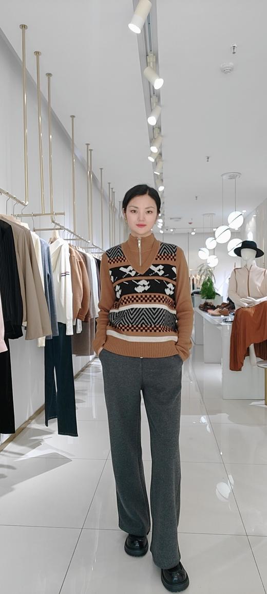 487761秋冬款 全毛印花背心马甲 商品图1