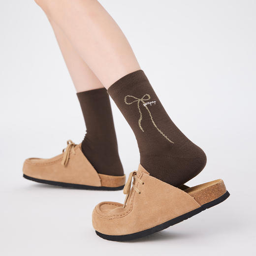 【代发】上森派系袜子 蝴蝶结提花 慵懒猫咪 中筒袜 （下单后不接受退款，请谨慎下单） 商品图10