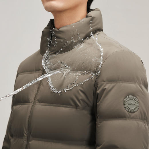 【拒水鸭绒】柒牌三防羽绒服男2024冬季新款时尚休闲立领保暖外套 127E71060 商品图2