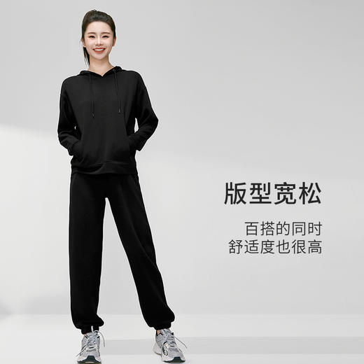 I'd爱帝卫衣套装男女同款外穿休闲连帽宽松套装 商品图3