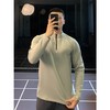 跃牌【跃LEAP-ACTIVE】系列户外速干衣立领半拉链长袖男套头护指运动上衣C42111 商品缩略图3