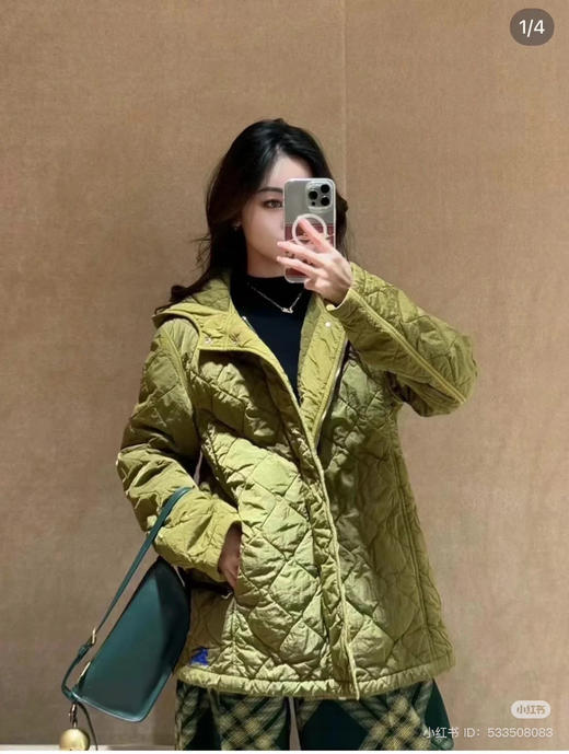 1012-3圆正渠道货 BB衍缝车格 立体连帽棉服外套 我穿M 商品图5