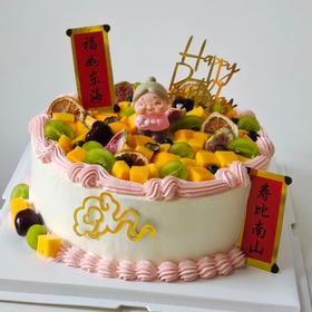 【新款祝寿创意水果蛋糕062】