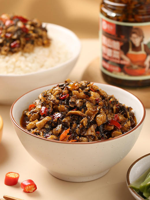 //【屋头外婆菜】👉5分钟快速出餐神器炒蛋，炒肉，佐粥，拌面，夹馒头都百搭~ ✅神仙下饭菜，鲜嫩香脆，咸香开胃!  商品图3