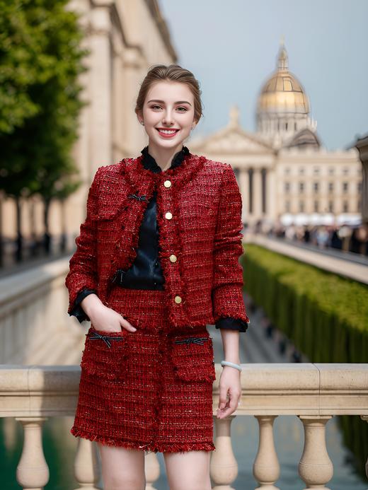 领门襟宽边箱型外套 商品图0