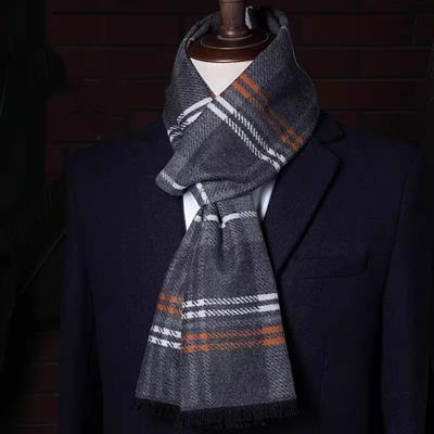 喜得宝男女通用款丝绒长巾100%桑蚕丝秋冬季保暖百搭 商品图2