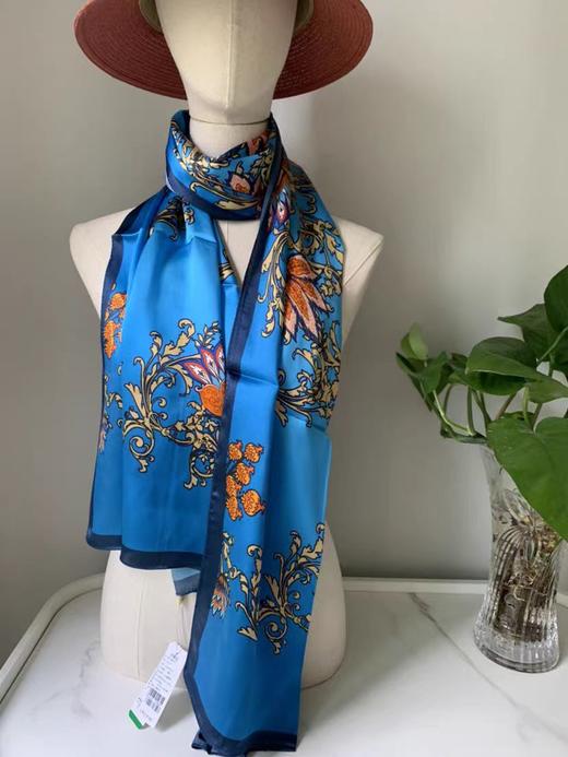 喜得宝丝巾 杭州丝绸100%桑蚕丝 1865炫彩数码印花长巾 商品图1