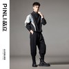 PINLI品立秋冬新款国潮拼接卫衣中国风宽松立领半拉链男上衣B243109067 商品缩略图1