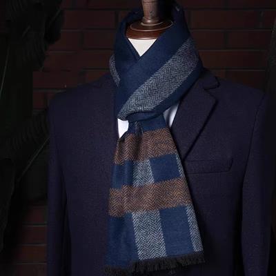 喜得宝男女通用款丝绒长巾100%桑蚕丝秋冬季保暖百搭 商品图1