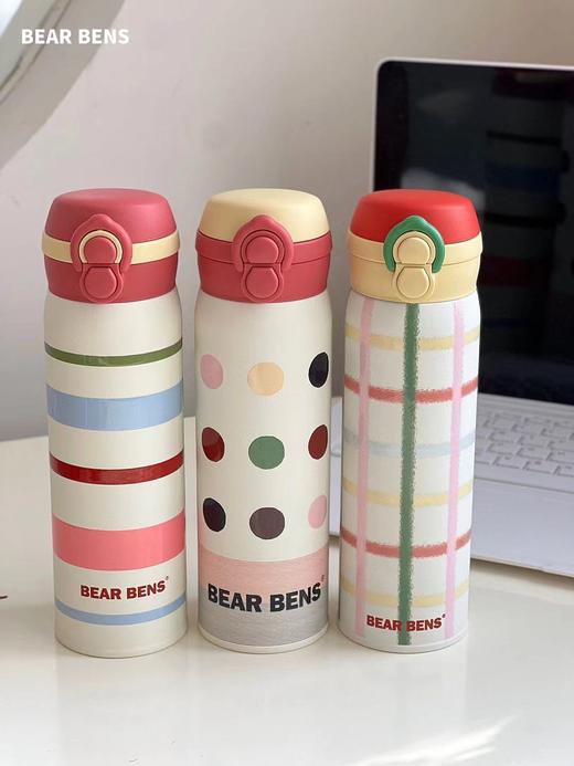 熊本士限定款轻心双饮杯480ml不锈钢316保温杯蜡笔系列   YD 商品图3