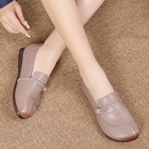 【舒适优雅】真皮复古文艺鞋    B91823 商品图3