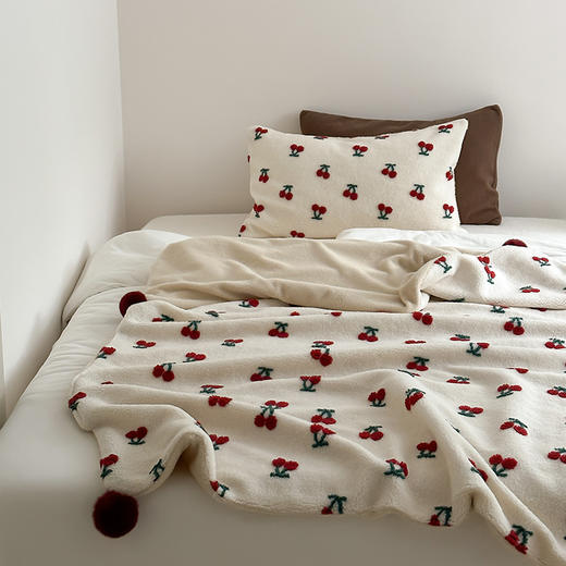 自然醒羊卷妮双面盖毯米拉系列午睡毯ins卡通治愈少女心保温毛毯沙发盖毯双层加厚办公室午休羊羔绒小毯子MT 商品图9