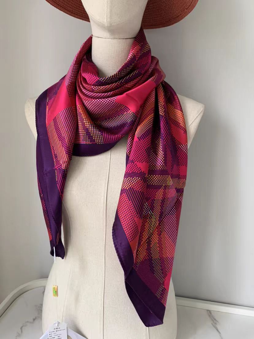 喜得宝经典传承数码分形大方巾