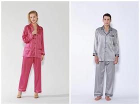 喜得宝   桑波缎男女情侣款上下套