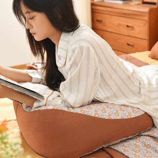 雏菊系列蚕豆靠垫床头软包大靠背榻榻米卧室护腰靠 商品图3