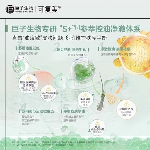可复美秩序面膜稀有人参皂苷致研净澈舒缓控油补水精华面膜5片/盒 商品图2