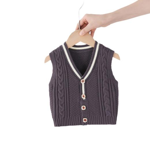 【英伦范潮酷百搭】男童针织马甲春秋外穿宝宝毛衣婴儿毛线马夹婴幼童1~3岁儿毛衣马甲 商品图4