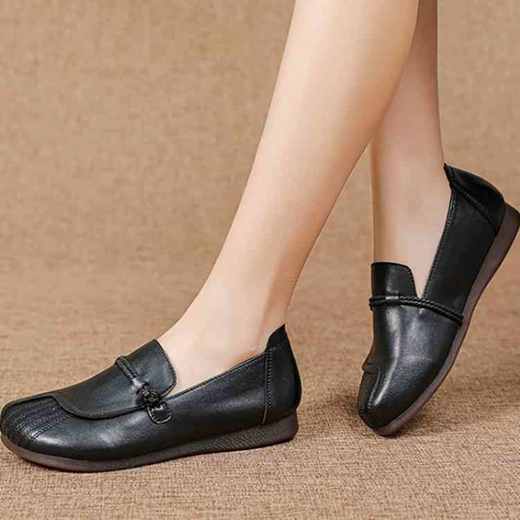 【舒适优雅】真皮复古文艺鞋    B91823 商品图1