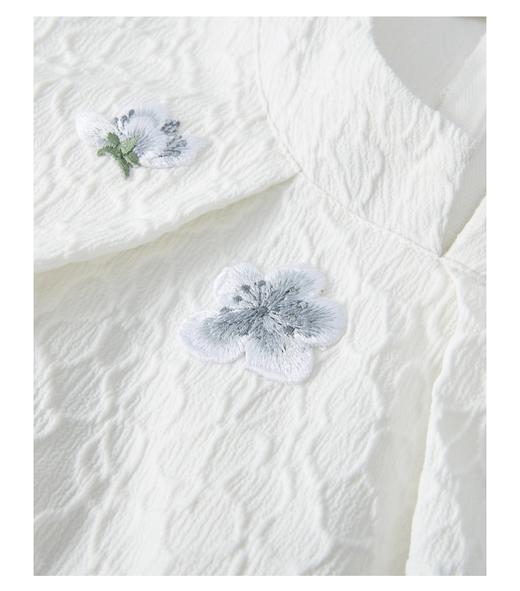 PINLI品立秋季新款新中式立领刺绣T恤国潮男提花宽松长袖上衣B243111029 商品图6