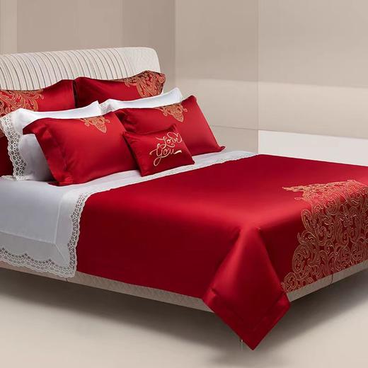 【春上新】10楼罗卡芙   浪漫欧式婚庆100支全棉七件套-爱的华尔兹240*240cm 吊牌价8980元 活动价3999元 商品图1