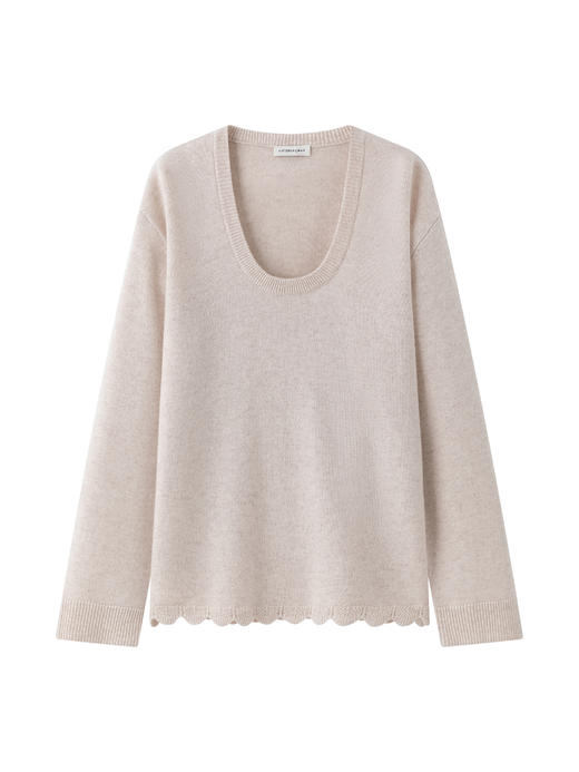 VC｜AW24086 Darsia oversized sweater 针织 [ 灰 / 白 ] 商品图5