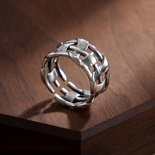 子佩集S925银【泠崖】戒指【USR013】纯银原创22410 商品图1