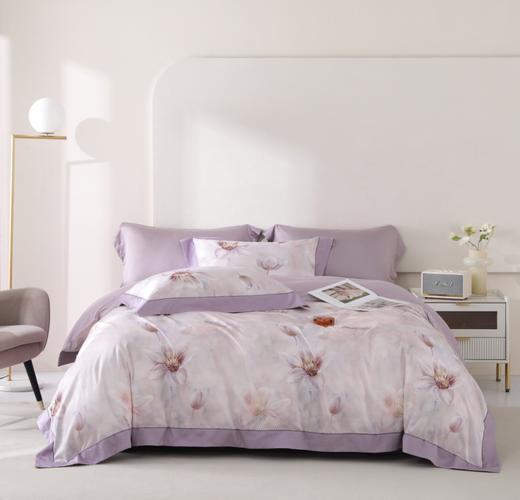 【春上新】10楼宝缦 长绒棉四件套-漫境诗雨 吊牌价2090-2400元   活动价899-999元 商品图0