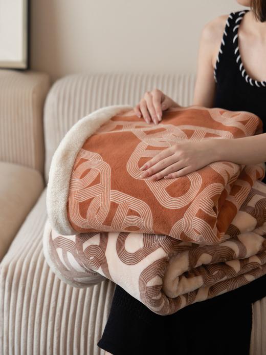 自然醒双面加厚吨吨绒复合毯轻奢高级感沙发毯飞机头等舱航空毯空调午睡毛毯毯子小被子MT 商品图14