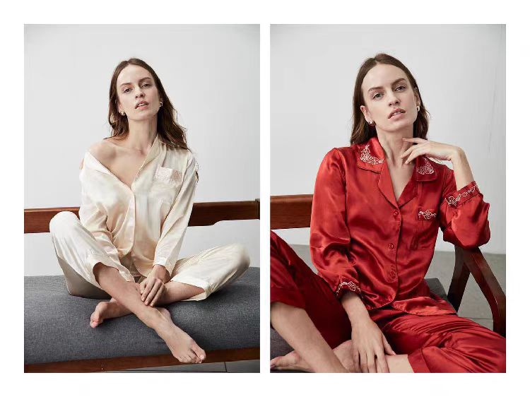 喜得宝  女式 绣花上下套