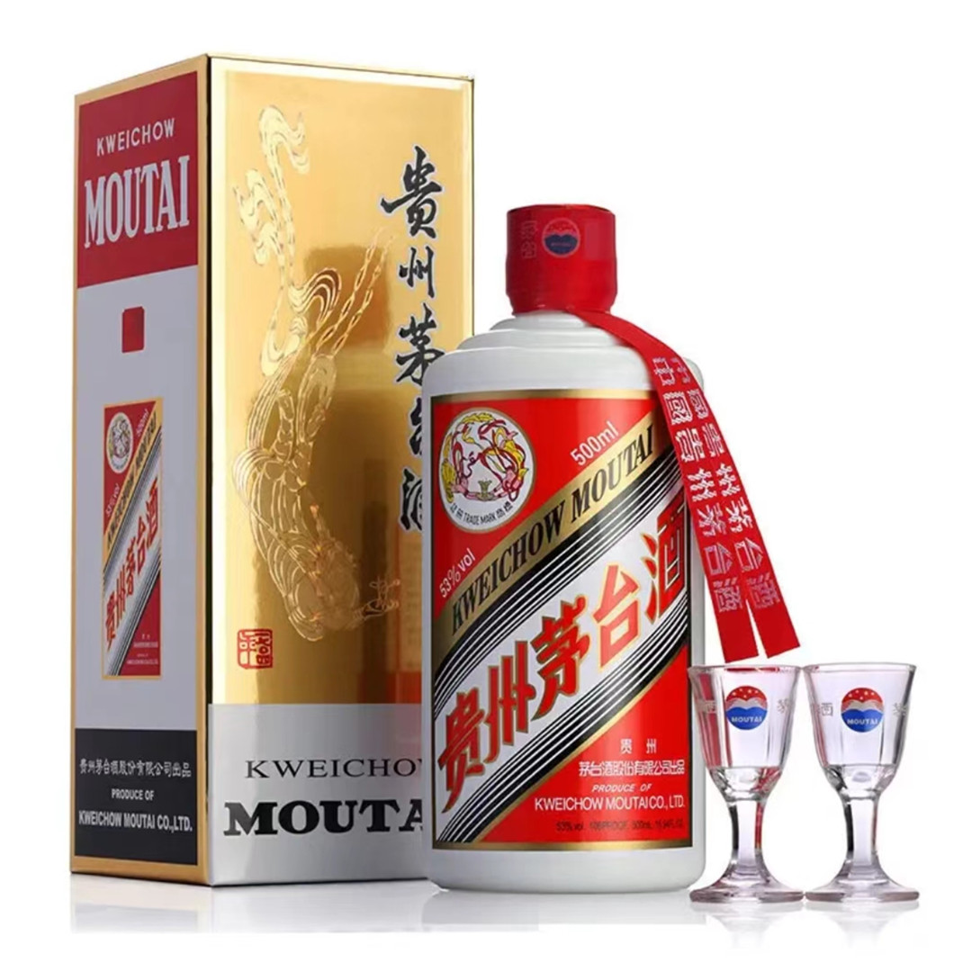 茅台飞天53°vol 500ml/瓶（带杯）