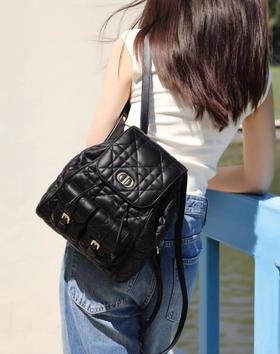 迪奥Caro秋冬系列中号双肩包（HH）