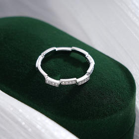 子佩集S925银【浮光魅影】戒指【J070374】纯银时尚锆石阶梯2410