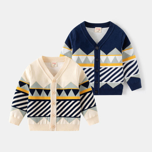 【89元/2件】2024新款儿童春秋冬韩版针织棉毛衣开衫可单穿内搭针织衫 商品图8