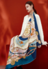 喜得宝重磅印花素绉缎大方巾105cm*105cm百搭丝绸礼品方巾 商品缩略图1