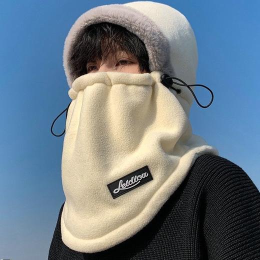 可戴头盔帽子男女冬季围脖一体套头帽秋冬天骑行保暖神器 商品图10