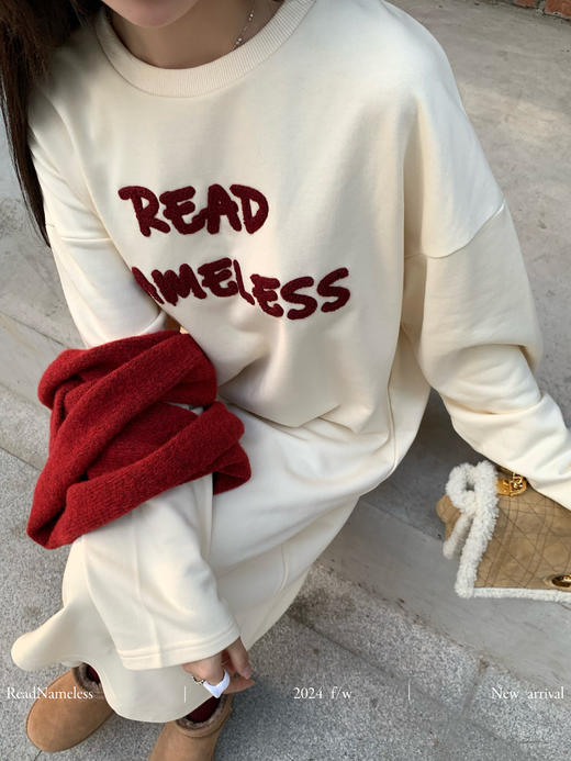 Read Nameless /红色字母品牌logo卫衣裙 2024/10/14 商品图1