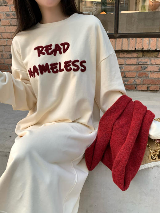 Read Nameless /红色字母品牌logo卫衣裙 2024/10/14 商品图10