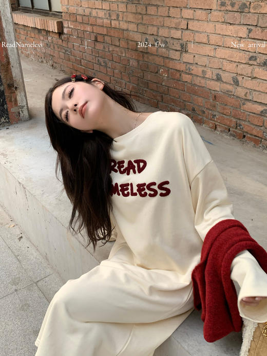 Read Nameless /红色字母品牌logo卫衣裙 2024/10/14 商品图3