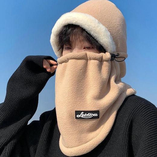 可戴头盔帽子男女冬季围脖一体套头帽秋冬天骑行保暖神器 商品图6
