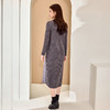奢姿2024年秋季新款大码女装气质翻领裙子胖妹妹休闲针织连衣裙9843868261 商品缩略图4
