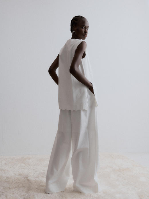 VC｜AW24071 Darsia wave tank 马甲 [ 白 ] 商品图1