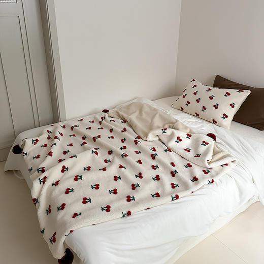 自然醒羊卷妮双面盖毯米拉系列午睡毯ins卡通治愈少女心保温毛毯沙发盖毯双层加厚办公室午休羊羔绒小毯子MT 商品图2