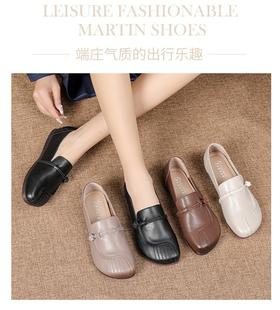 【舒适优雅】真皮复古文艺鞋    B91823