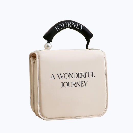 【ins款轻奢化妆包】简约旅行便携收纳包高颜值 挂钩式洗漱包大容量出行手提化妆包 商品图4