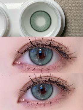 kikicon月抛美瞳 柳绿溪川 14.5mm